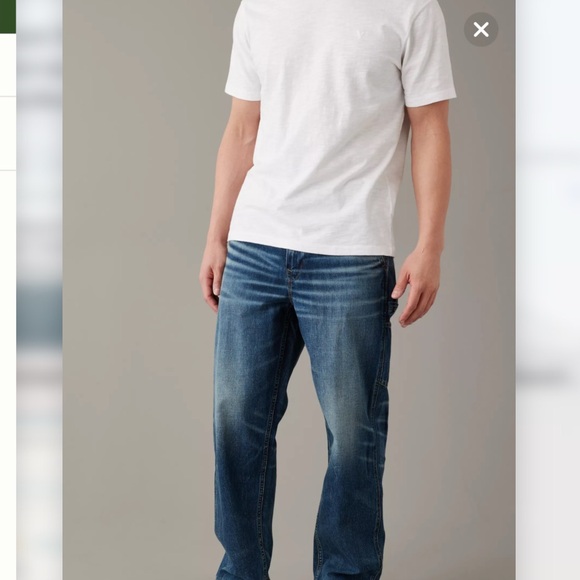 Men’s American Eagle AE Flex Baggy Loose Fit Carpenter Pants Jeans Size 30x32 - Picture 2 of 12